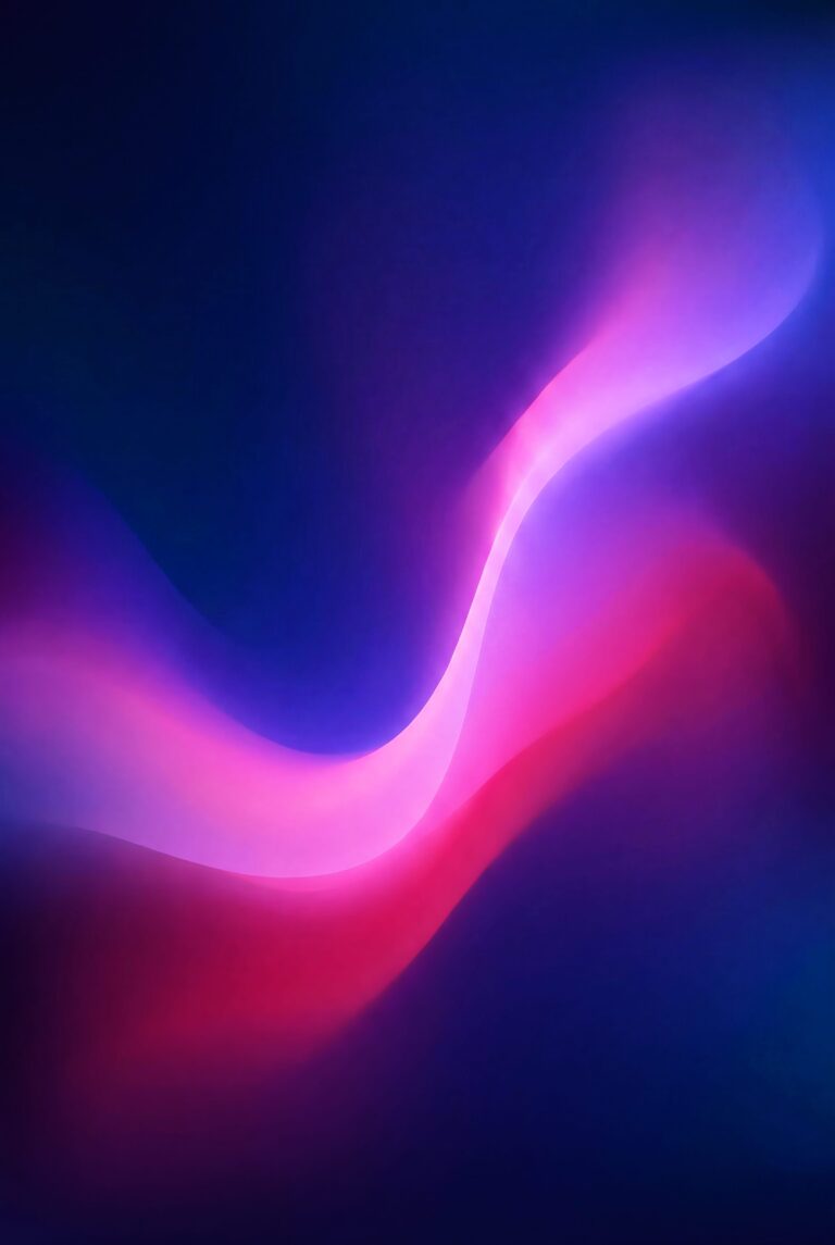 Vibrant abstract fluid gradient with glowing pink and deep blue wavy patterns aesthetic 4K ultra HD mobile wallpaper