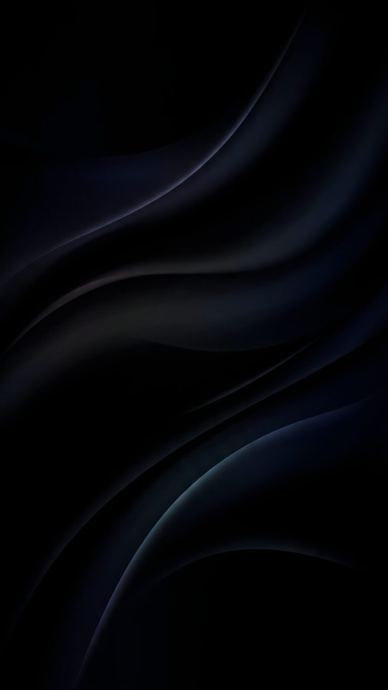 Highly detailed digital render of smooth flowing dark silk fabric with elegant liquid waves minimalist black aesthetic 4K ultra HD mobile wallpaper