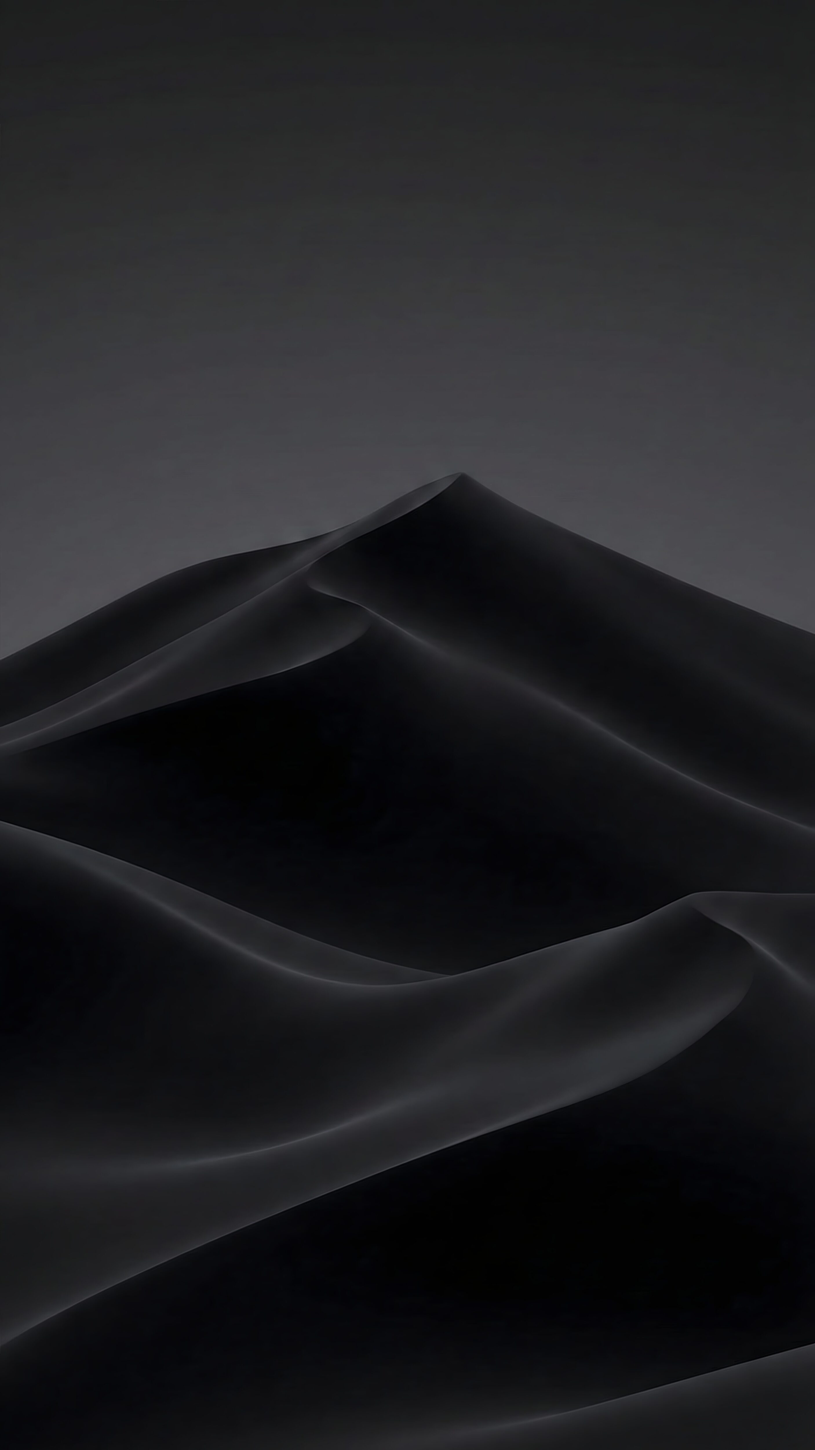 Dark Abstract Wallpaper 4K: Black Waves & Sand Dunes (Ai Art)