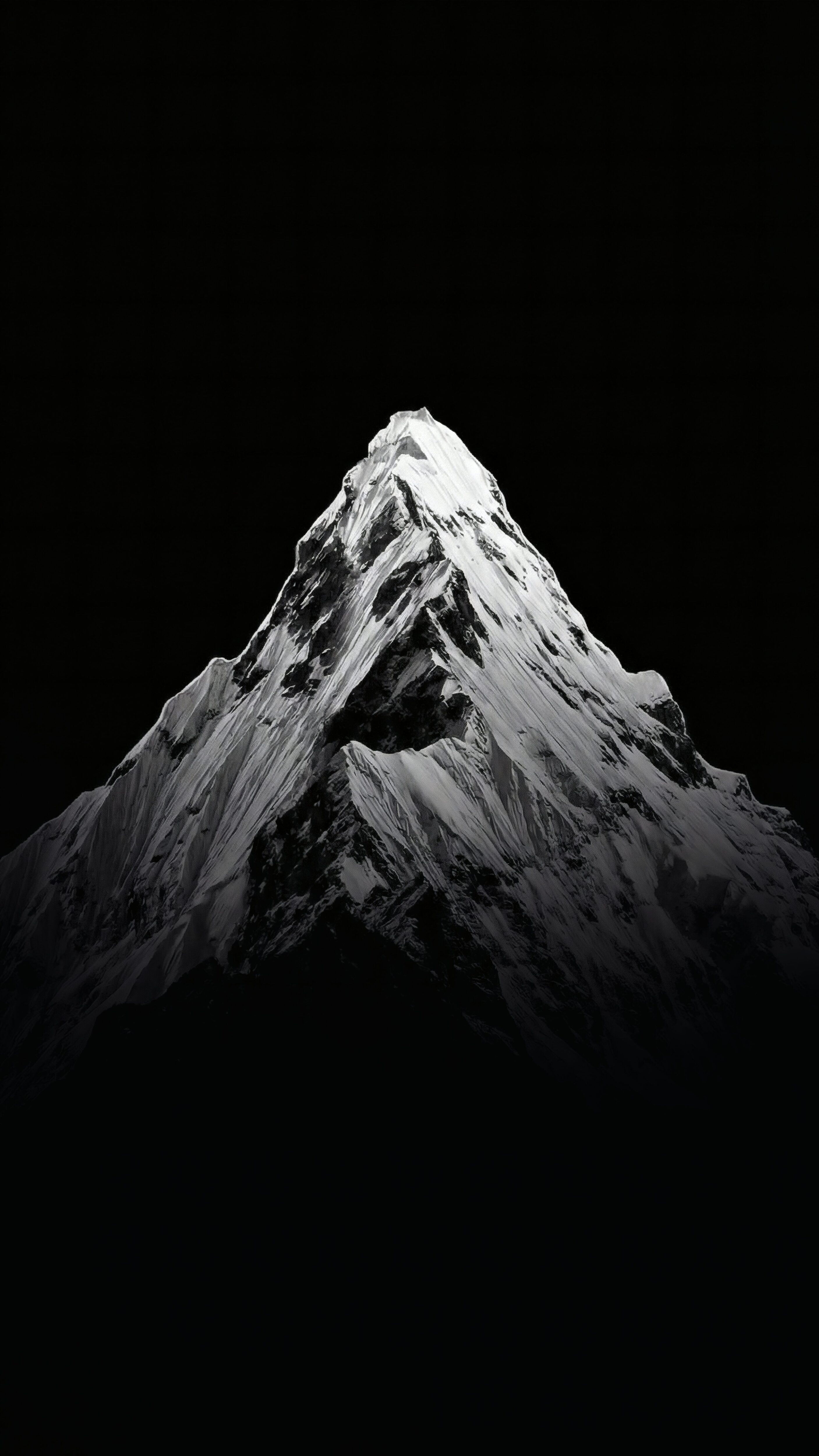 Dark Mountain Peak 4K Wallpaper