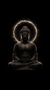 Lord Buddha Meditation: 4K AMOLED Phone Background